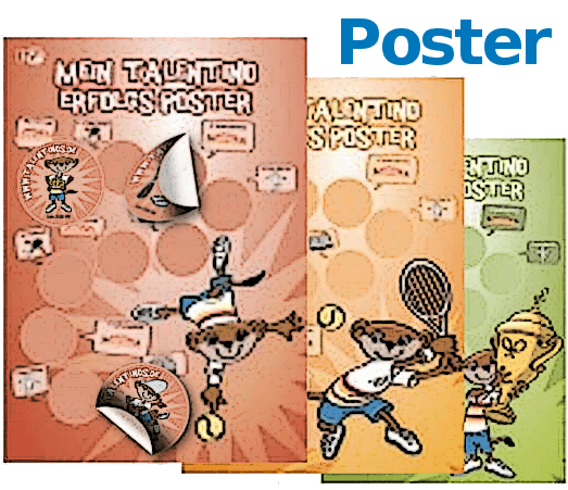 talentiono - Erfolgsposter talentinos - 3 Lernstufen- Tenniserfolg sichtbar machen talentiono - Erfolgsposter talentinos - 3 Lernstufen- Tenniserfolg sichtbar machen