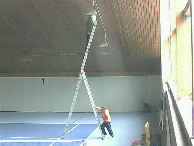 Lichtanlage Reparatur nach Brand