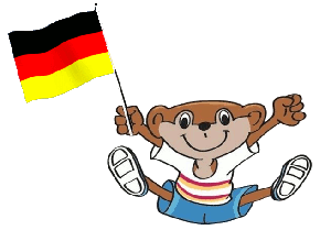 Talentino spielt: Deutschland spielt Tennis - Fahne in der Hand