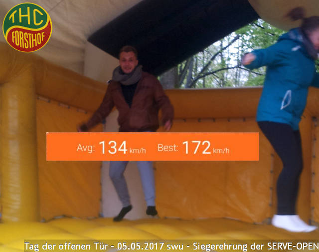 Siegerehrung SERVE-OPEN auf der Hüpfburg - Patrick Grube 172 km/h Deutschland spielt Tennis - Siegerehrung auf der Hüpfburg - Patrick Grube 172 km/h