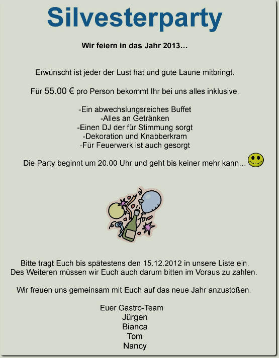 Silvester 2012-2013 Silvester 2012 2013