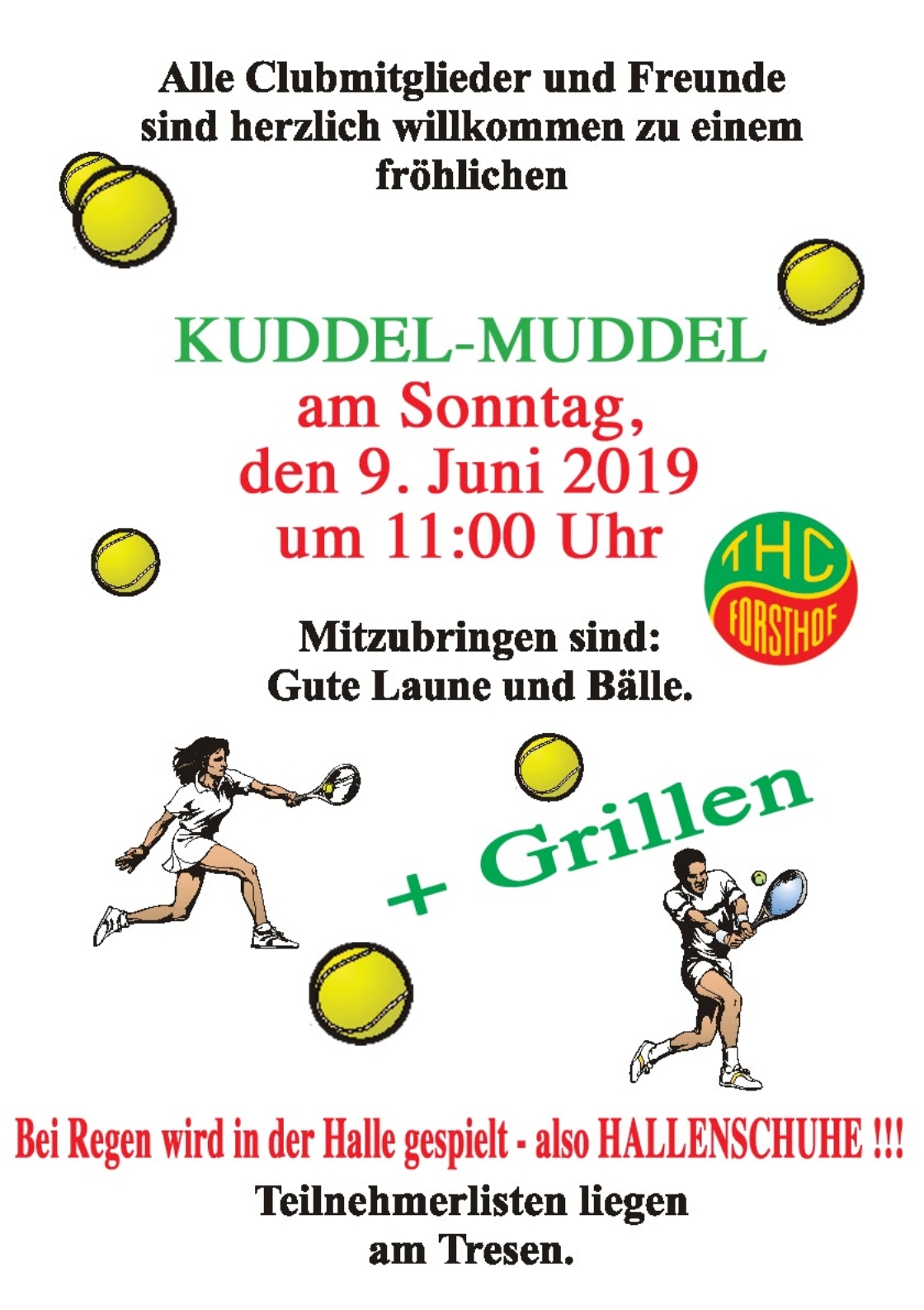 Kuddelmuddelturnier am 09. Juni 2019 um 11.00 Uhr