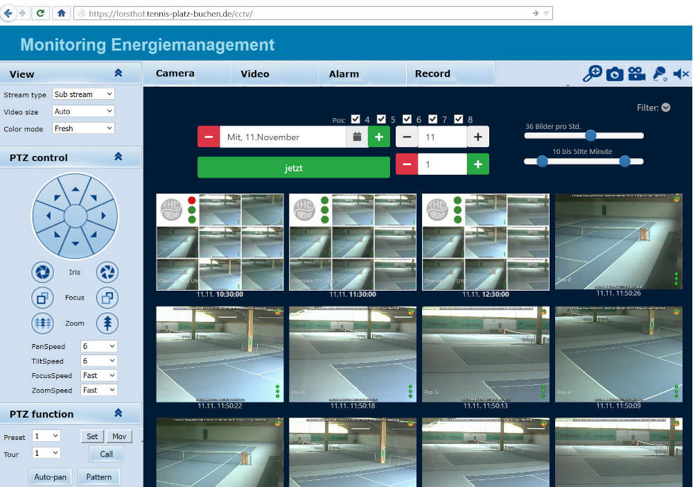 CCTV Monitoring des Lichtmanagement