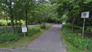 Einfahrt zur Anlage vom Borchertring